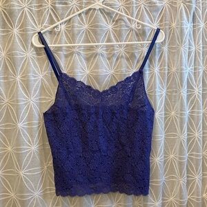 August Silk Intimates Lacey Tank Top